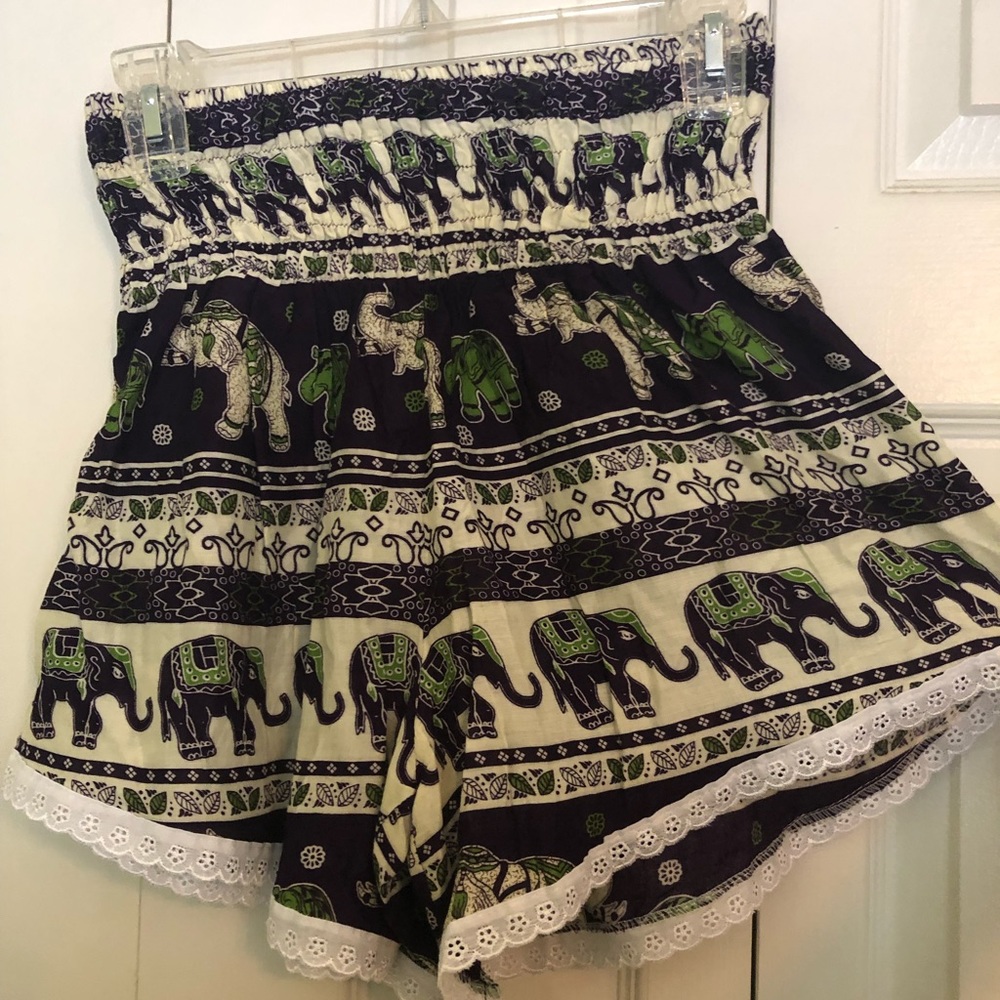 Thai Elephant lace shorts